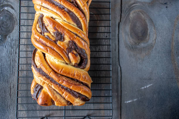 istock braided chocolate brioche bread on wire rack 1140209250