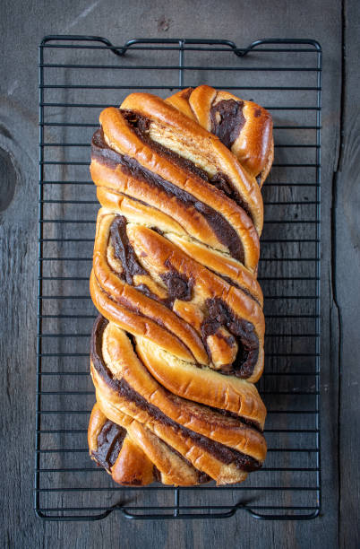 istock braided chocolate brioche bread on wire rack 1140209660