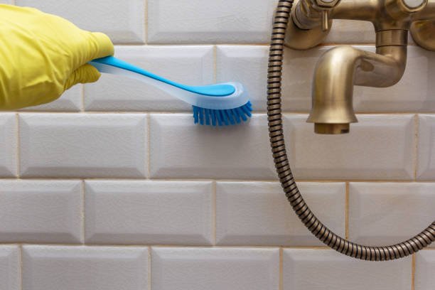 istock cleaning the tile in the shower room 1140209837