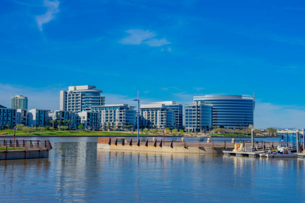 istock Salt River at Tempe Lake with Tempe Skyline. Arizona 1140210651
