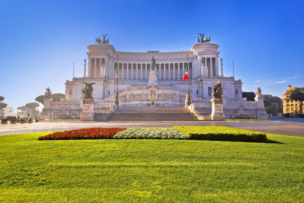 istock Piazza Venezia square in Rome Altare della Patria view 1140211167