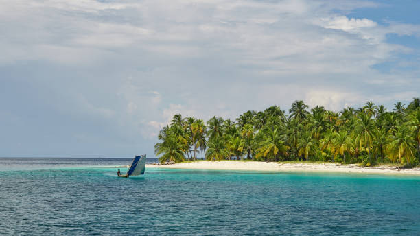 istock Fisherman kuna on uninhabited island 1140211980