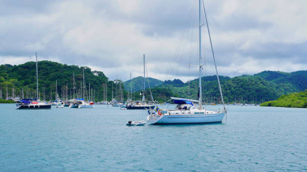 istock Anchorage in tropical paradise 1140215619