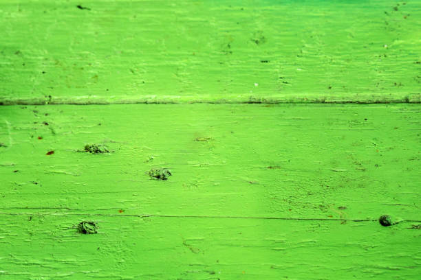 istock Background of green boards weathered. 1140219866