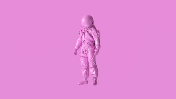istock Pink Spaceman Astronaut Cosmonaut Advanced Crew Escape Suit 1140220814