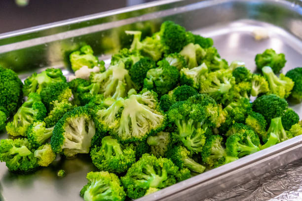 istock Prepared Broccoli in Plastic Container fof Wedding Meal - Kitchen Set 1140221196