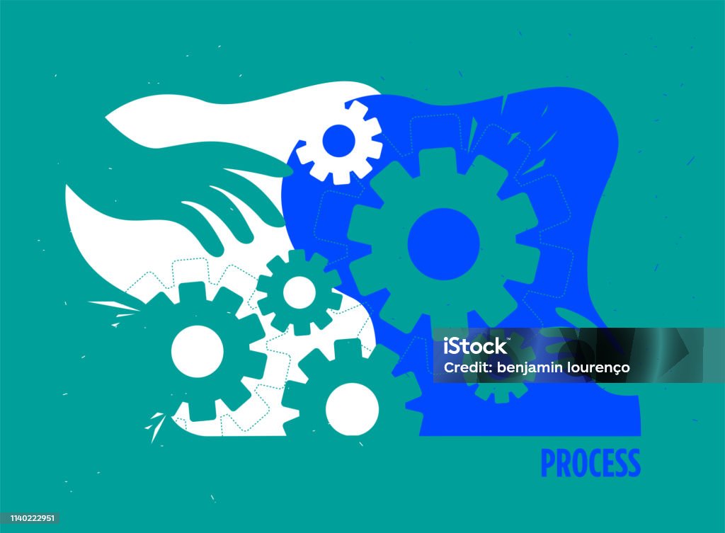 Process Illustration Computer Modern Process Illustration Stock Illustration - Download Image Now ...