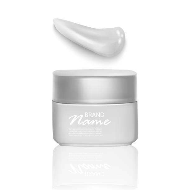 istock Jar of Cream isolated on white background, Skin care product and White cream element 1140226549