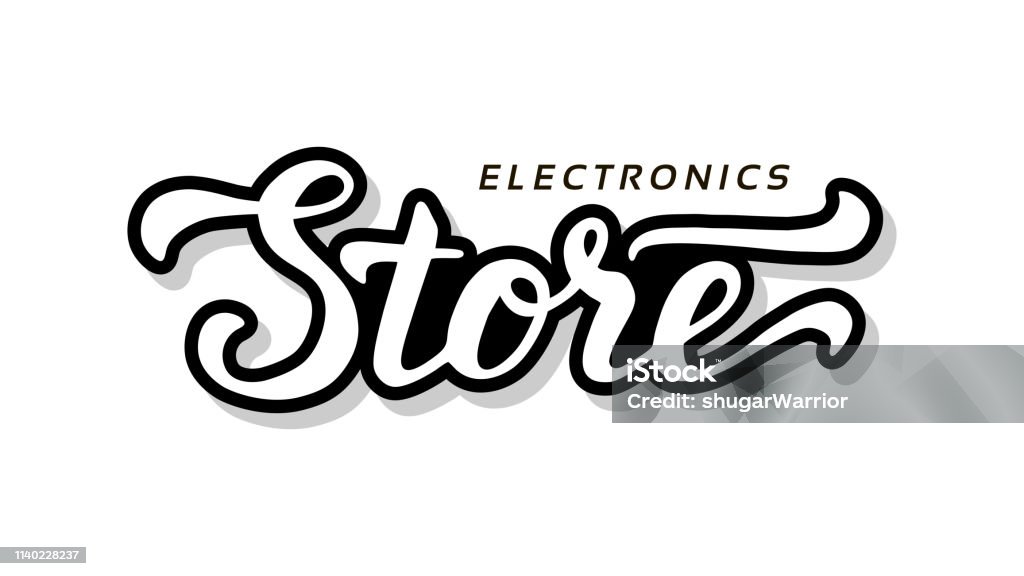 Electronics Store Calligraphy Template Text For Your Design ...