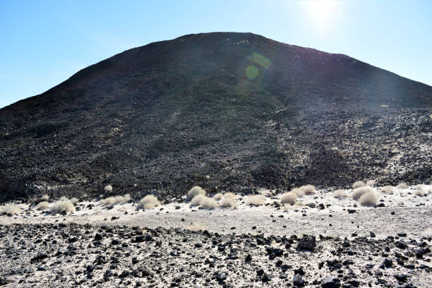 A snapshot of the darkened volcanic slope of Amboy Crater...a cinder cone which last erupted in California's Mojave Desert about 10,000 years ago.