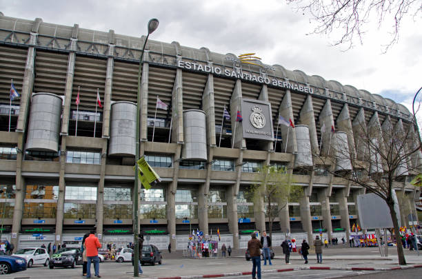 Santiago Bernabeu Stadium, Madrid stock photo