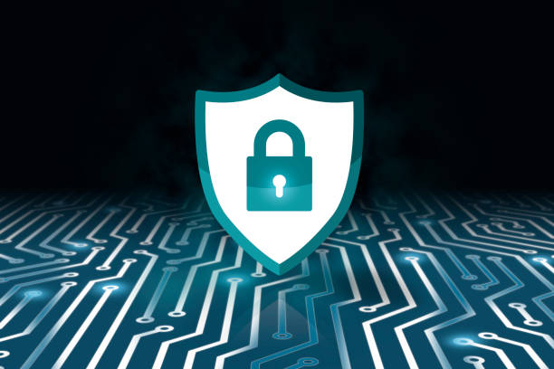 istock Safety concept, Closed Padlock on digital background, cyber security 1140234075