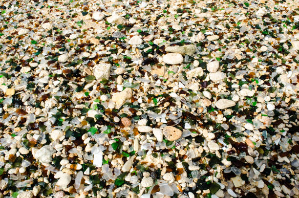 istock Building Bay Beach is lined with glass 1140235050