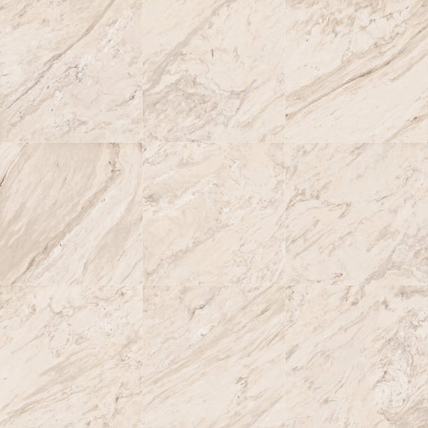 istock Beige square marble mosaic tiles with natural pattern texture background. 1140240713