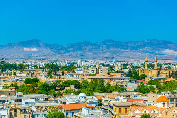 Aerial view of Lefkosia, Cyprus Aerial view of Lefkosia, Cyprus kyrenia photos stock pictures, royalty-free photos & images