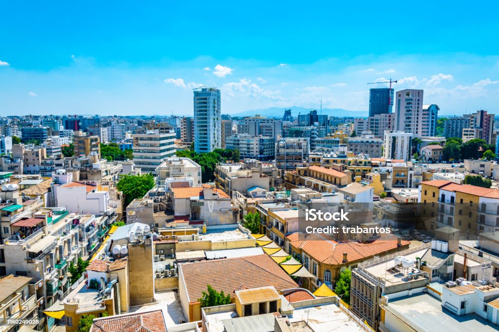 Aerial view of Nicosia, Cyprus Nicosia - Cyprus Stock Photo