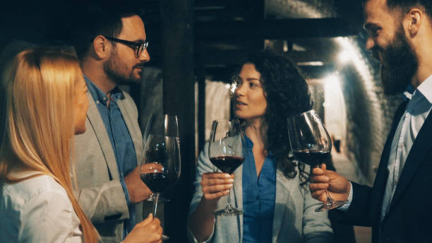 istock Friends tasting wine together 1140250292