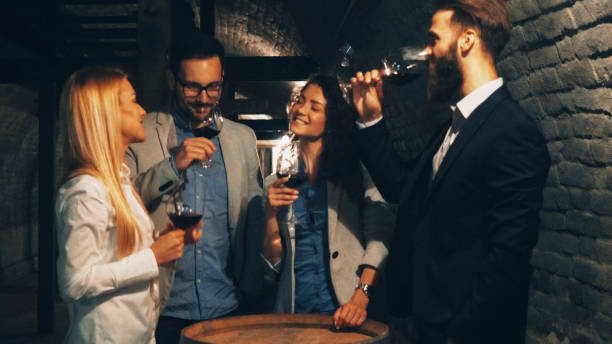 istock Friends tasting wine together 1140250294