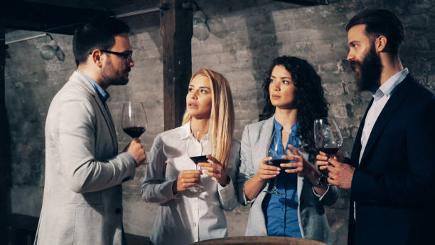 istock Friends tasting wine together 1140250299
