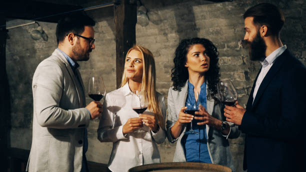 istock Friends tasting wine together 1140250303