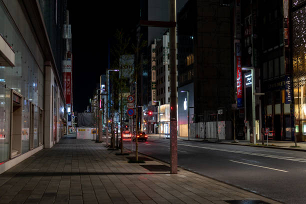 istock Ginza night view, Japan Tokyo 1140257888
