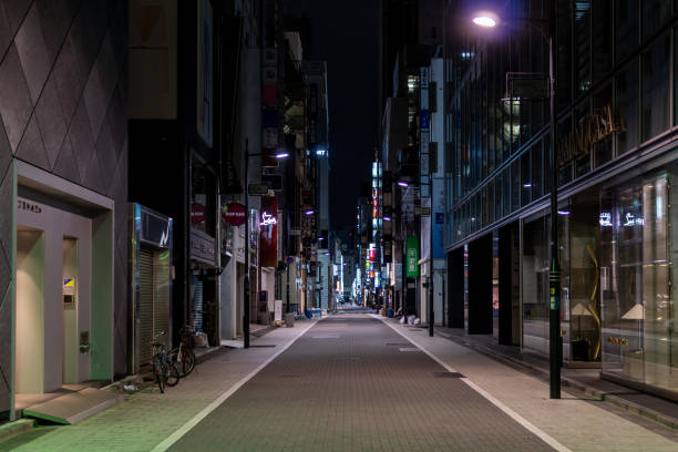 istock Ginza night view, Japan Tokyo 1140257935