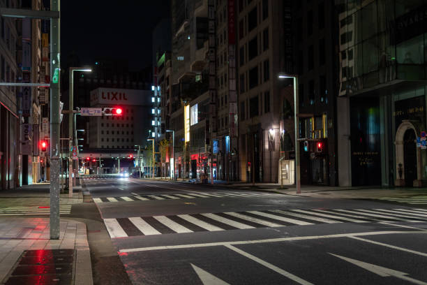 istock Ginza night view, Japan Tokyo 1140257964
