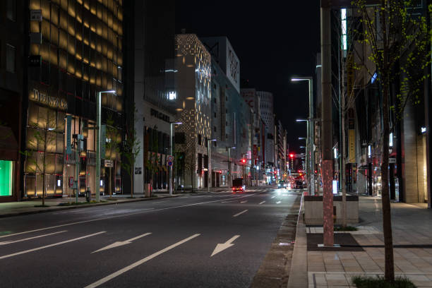 istock Ginza night view, Japan Tokyo 1140257977