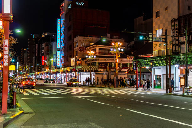 istock Asakusa Night view, Japan Tokyo 1140260367
