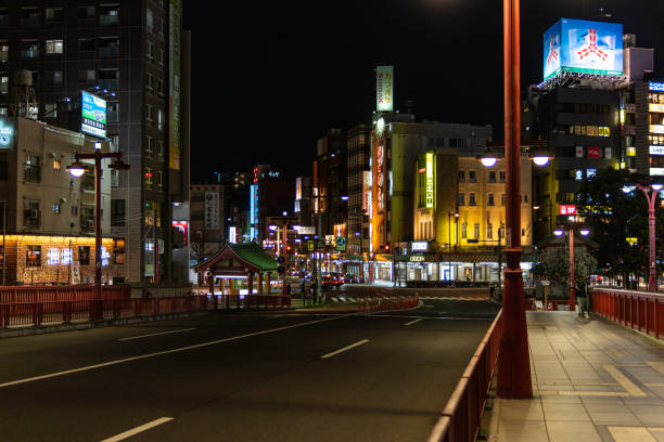 istock Asakusa Night view, Japan Tokyo 1140260410