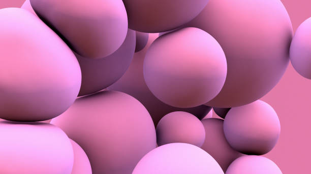 istock Pink balloon floating in motion 1140262527