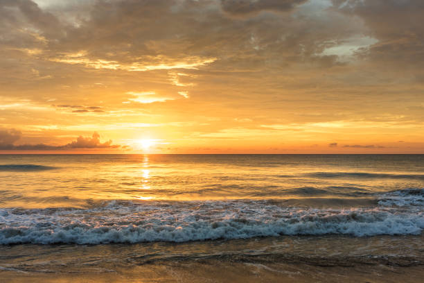 Sunrise Beach Copy Space Scene