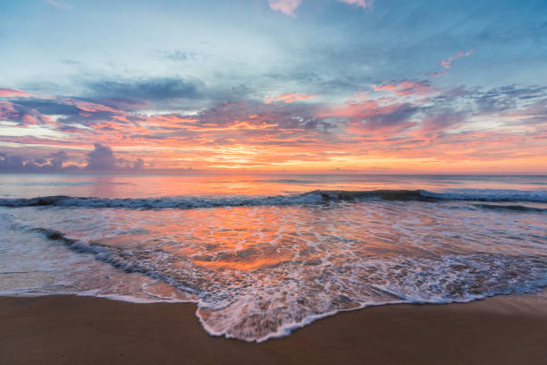 istock the beach in beautiful sunset 1140263456
