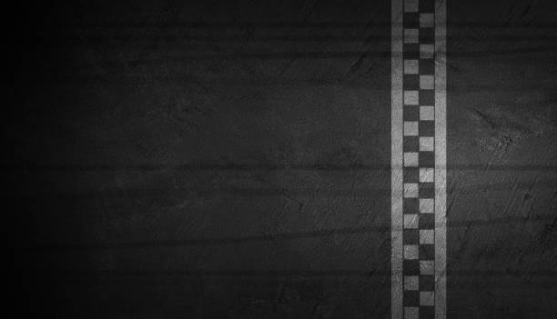 Finish line racing texture background top view