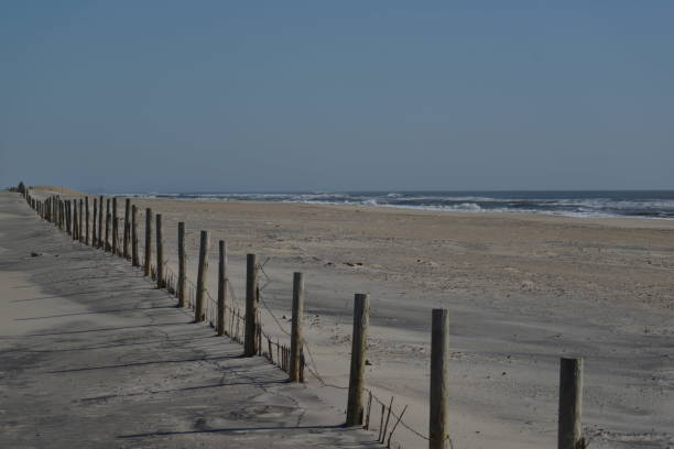 istock Assateague Island Barbed Wire Fence 1140266717