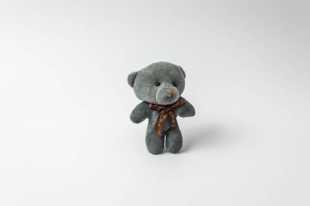 istock grey teddy bear on white isolated background 1140269925