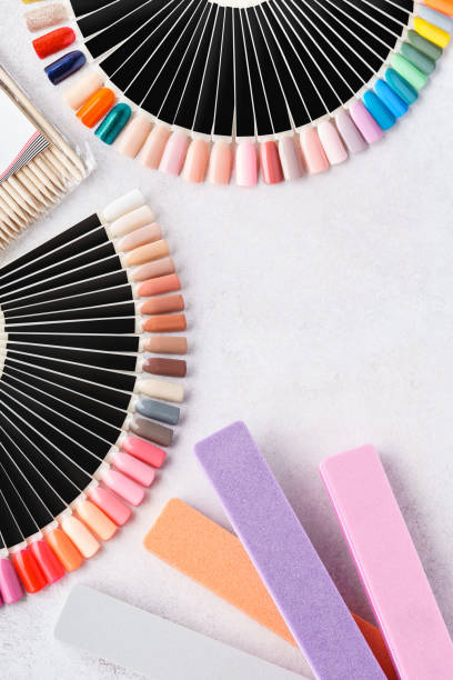 istock Kit of cosmetic tools and accessories for manicure. 1140272801