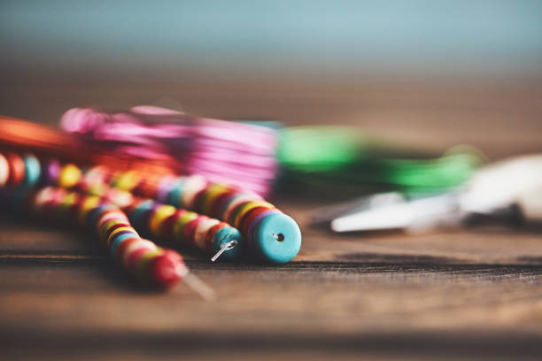 Crafts. Jewelry Making Equipment and Tools. Beading wire, beads and pliers