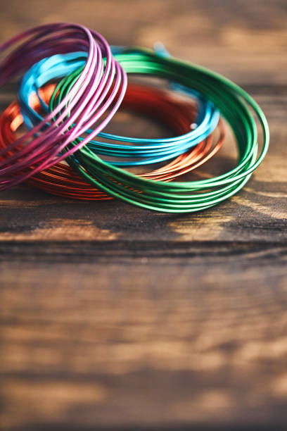 istock Crafts. Jewelry Making Equipment. Colorful beading wire. 1140276668