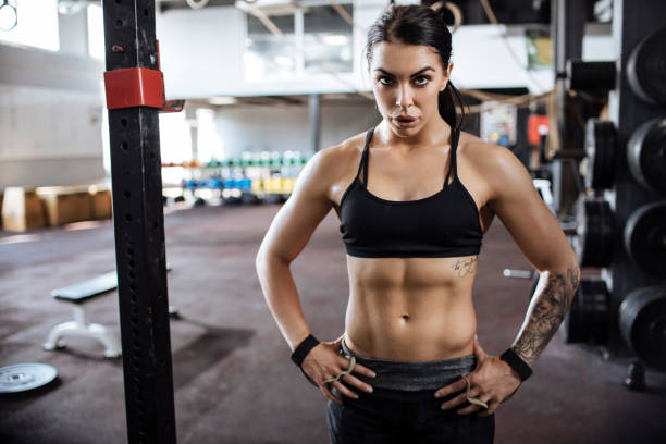 istock Women in the gym looking at camera 1140278717