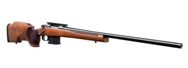 istock Gun rifle isolated on white background 1140278995