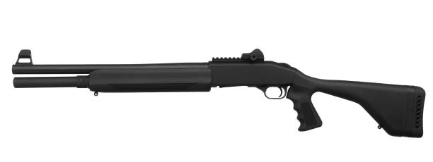 istock Gun. Shotgun isolated on white background 1140282235