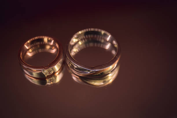 istock wedding rings,vintage picture style 1140284136