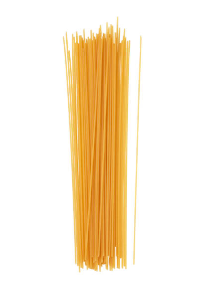 istock Dry pasta spaghetti Italian macaroni isolated on white background. 1140284993