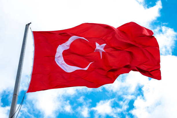 istock Turkish Flag In The Wind 1140286729