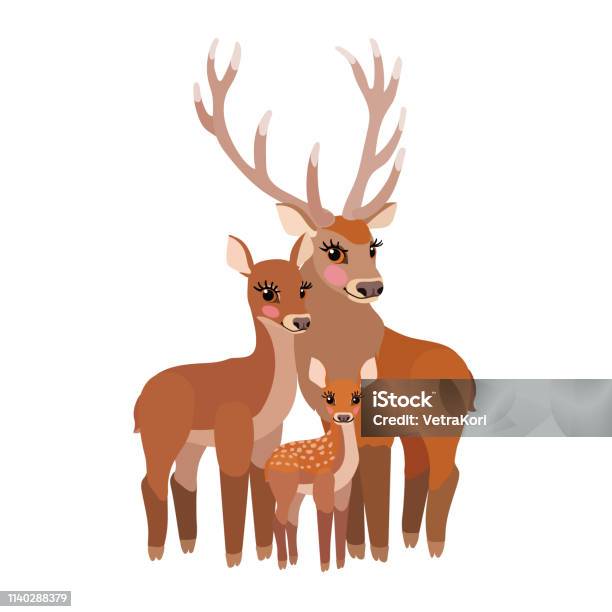 Series Of Cartoon Amusing Animals Animal 133 Stock Illustration - Download Image Now - Animal, Animal Family, Animal Wildlife