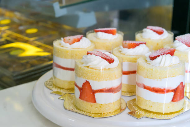istock Strawberry Cream Cake  in coffee shop. 1140288428
