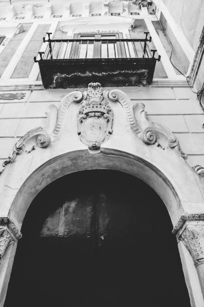 istock Old Portal with Bas-relief and Balcony 1140291108