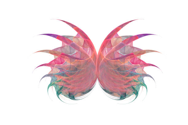 An abstract computer generated modern fractal design. Abstract fractal color texture. Digital art. Abstract Form & Colors. Abstract fractal element for your design.