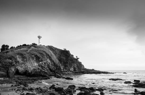 istock Old Lighthouse and rocky beach at Laem Tanod Cape Koh Lanta 1140294512